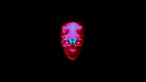 Skull, Butterfly, Dark, Black, Minimalism, Minimalist, Artist, Artwork, Digital Art, Oled, , 4K wallpaper