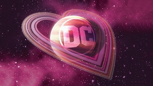 Dc Comics, Logo, Movies, Heart, Pink, 4K wallpaper