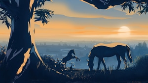 Horse, Animals, Artist, Artwork, Digital Art, Deviantart, 4K wallpaper