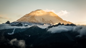 Sunset, Mountains, Nature, 4K wallpaper