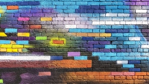 Wall, Bricks, Photography, Colorful, 4K wallpaper