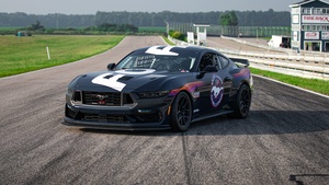Ford Mustang Dark Horse, 2024, Race cars, Race track, 4K wallpaper