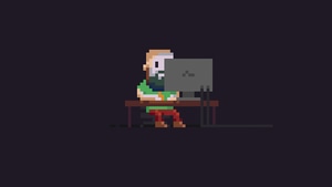 Linux, Computer, Hacker, Pixel, 8 Bit, 4K wallpaper
