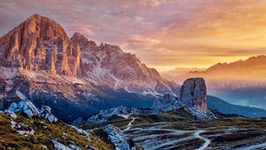 Mountains, Italy, Scenery, Sunlight, 4K wallpaper