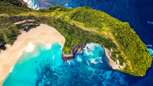 Aerial view, Indonesia, Scenic, 4K wallpaper