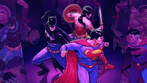 Batman, Superman, Wonder Woman, Superheroes, Artwork, 4K wallpaper