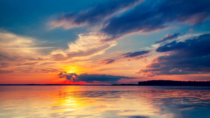 Sunset, Dusk, 4K wallpaper