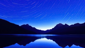Lake, Stars, Sky, Nature, 4K wallpaper