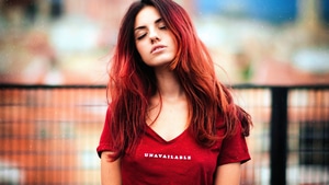 Redhead, Girls, Model, 4K wallpaper
