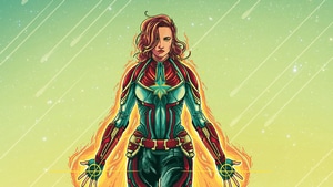 Captain Marvel, Superheroes, Artwork, Artist, Artstation, 4K wallpaper