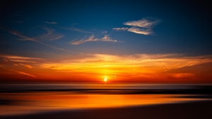 Sunset, Nature, 4K wallpaper