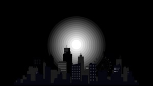 Buildings, Monochrome, Artist, Artwork, Digital Art, 4K wallpaper