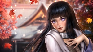 Hinata Hyuga, Naruto, Anime, Deviantart, 4K wallpaper