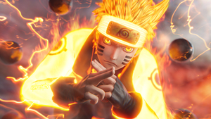 Naruto Uzumaki, 3D Render, Rikudo Sennin Modo, Six Paths Sage Mode, 4K wallpaper