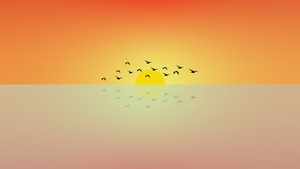 Birds, Artist, Artwork, Digital Art, Minimalism, Minimalist, Dribbble, 4K wallpaper