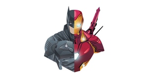 Batman, Iron Man, Superheroes, Artwork, Artist, 4K wallpaper