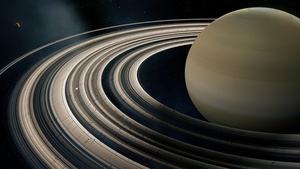 Saturn, Outer space, Solar system, Astronomy, Rings of Saturn, 4K wallpaper