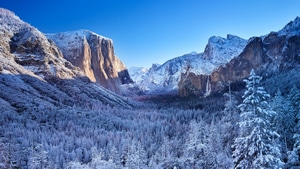 Yosemite, Valley, Nature, Mountains, Morning, 4K wallpaper