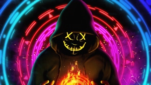 Hoodie, Anonymus, Mask, Artist, Artwork, Digital Art, 4K wallpaper