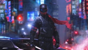 Cyberpunk, Warrior, Sword, Artist, Artwork, 4K wallpaper