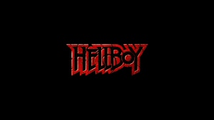 Hellboy, Superheroes, Movies, Logo, Dark, Black, 4K wallpaper