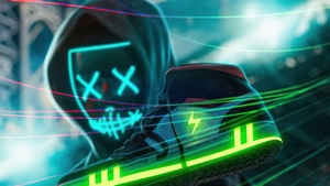 Mask, Neon, Artist, Artwork, Digital Art, 4K wallpaper