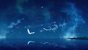 Birds, Sky, Artist, Artwork, Digital Art, 4K wallpaper