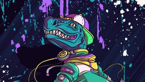 Crocodile, Skateboard, Artist, Artwork, Digital Art, 4K wallpaper
