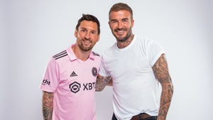 Lionel Messi, David Beckham, 4K wallpaper