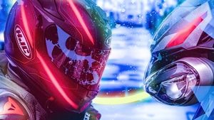 Biker, Helmet, Artist, Artwork, Digital Art, 4K wallpaper