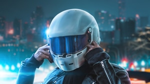 Biker, Helmet, Photography, 4K wallpaper
