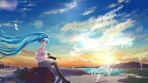 Hatsune Miku, Vocaloid, Anime, Anime Girl, Artist, Artwork, Digital Art, 4K wallpaper