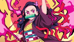 Nezuko Kamado, Illustration, Demon Slayer: Kimetsu no Yaiba, Digital Art, 4K wallpaper
