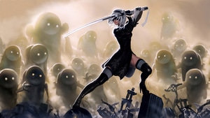 Nier Automata, Games, Artist, Artwork, Digital Art, Warrior, Sword, 4K wallpaper