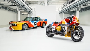 BMW Art car, BMW 1.8 CSL Art Bike, BMW CSL, 4K wallpaper