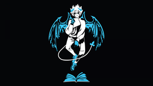 Liebe, AMOLED, Black Clover, Black background, Illustration, 4K wallpaper