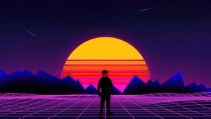 Retrowave, Artist, Artwork, Digital Art, 4K wallpaper