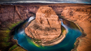 Horseshoe Bend, Grand Canyon, Arizona, Colorado River, Scenic, 4K wallpaper