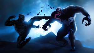Black Panther, Venom, Superheroes, Artwork, Artist, 4K wallpaper