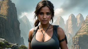 Lara Croft, AI art, Tomb Raider, Explorer, Adventure, 4K wallpaper