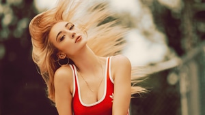 Girls, Model, Blonde, 4K wallpaper