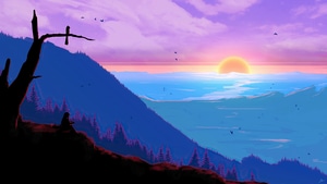 Alone, Artist, Artwork, Digital Art, Sunset, 4K wallpaper