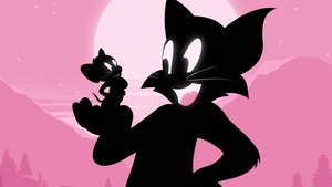 Tom and Jerry, Silhouette, Tom cat, Jerry mouse, Cartoon, 4K wallpaper