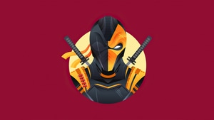 Deathstroke, Superheroes, Artwork, Minimalism, 4K wallpaper