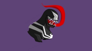 Venom, Superheroes, Minimalism, Minimalist, Artist, Artwork, Digital Art, Artstation, 4K wallpaper