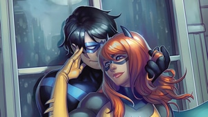 Nightwing, Batgirl, Superheroes, Artwork, 4K wallpaper