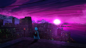 Alone, Synthwave, Artist, Artwork, Digital Art, Artstation, 4K wallpaper