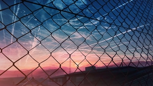 Fence, Anime, Artist, Artwork, Digital Art, 4K wallpaper