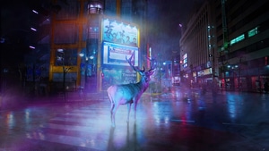 Deer, Reindeer, Artist, Artwork, Digital Art, 4K wallpaper