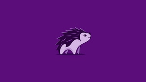 Hedgehog, Artist, Artwork, Digital Art, Minimalism, Minimalist, 4K wallpaper